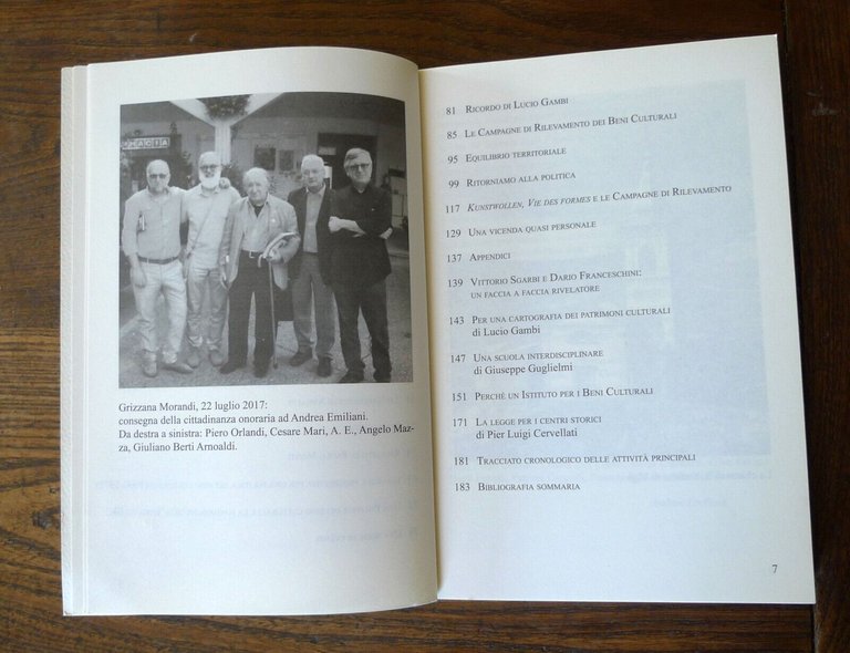 Emiliani,LA VITA DELLE FORME NEL PAESAGGIO,2017 Lega[beni culturali,Emilia R.