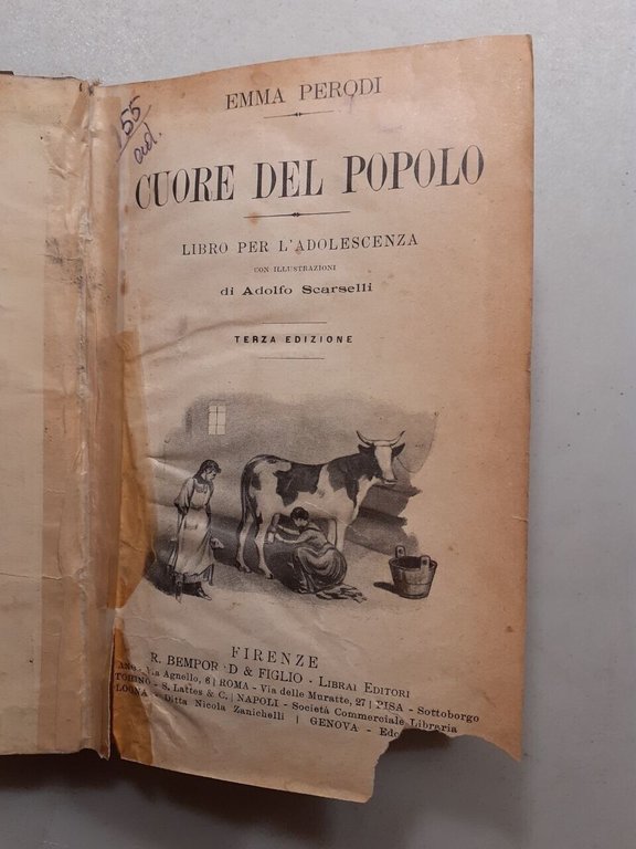 Emma Perodi,CUORE DEL POPOLO.Libro per l’adolescenza,1907[Adolfo Scarselli