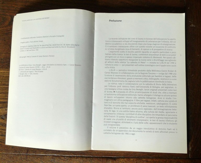 Emy Beseghi,LA CATTEDRA DI PETER,1996[libro per ragazzi,pedagogia,infanzia