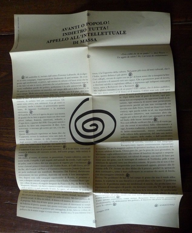 Enrico Baj,CHE COS'È LA 'PATAFISICA?,1994 L'Affranchi[arte,libro d'artista