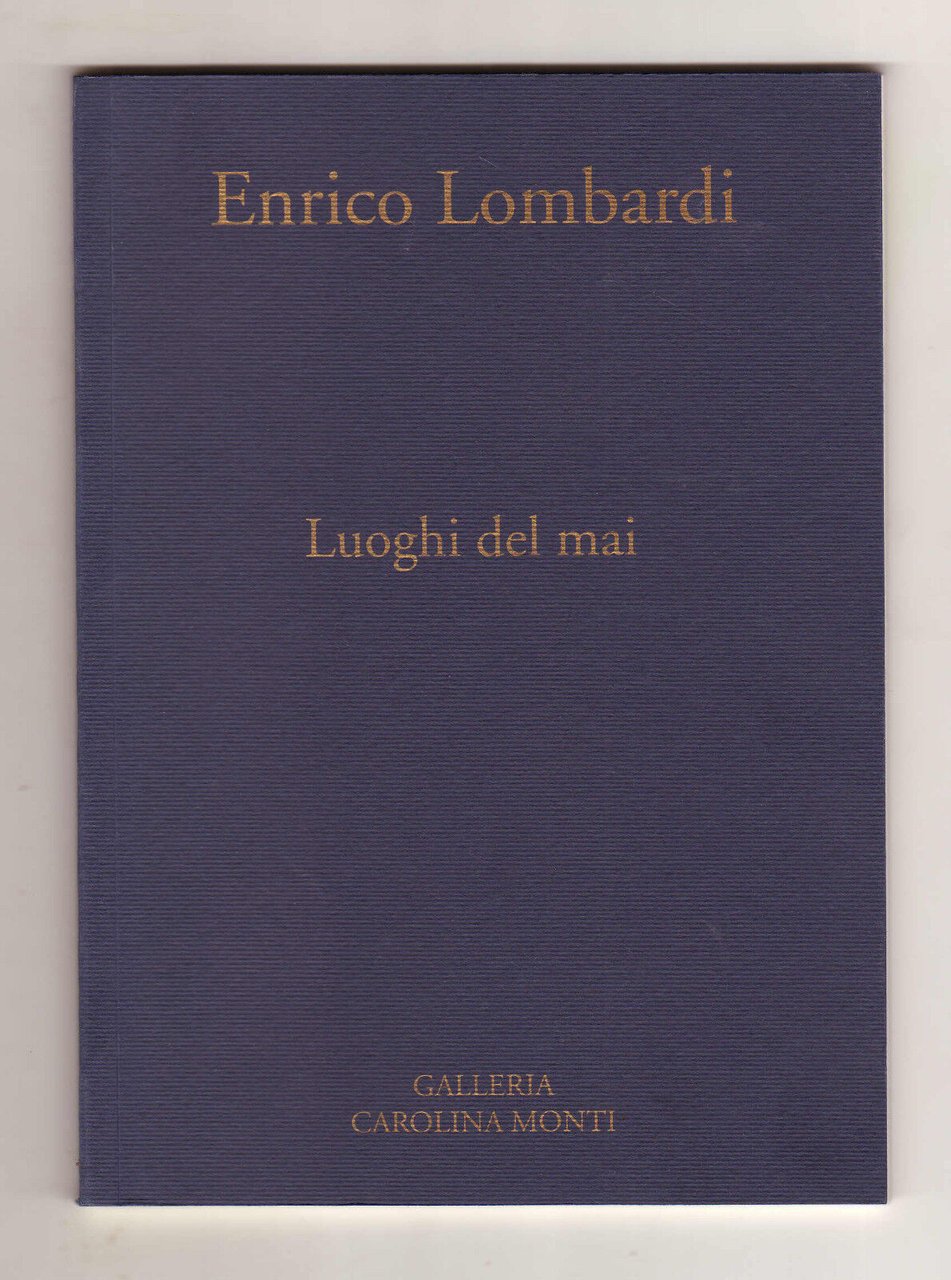 Enrico Lombardi,LUOGHI DEL MAI,Galleria Carolina Monti '94[arte,pittura,catalogo