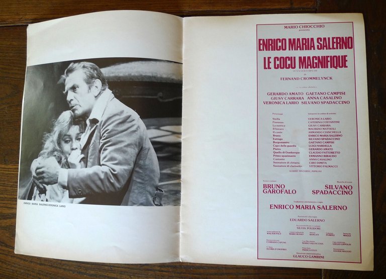 ENRICO MARIA SALERNO,LE COCU MAGNIFIQUE(IL MAGNIFICO CORNUTO)1979[teatro,V.Lario