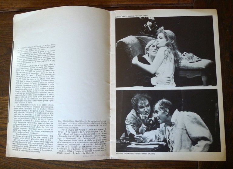 ENRICO MARIA SALERNO,LE COCU MAGNIFIQUE(IL MAGNIFICO CORNUTO)1979[teatro,V.Lario