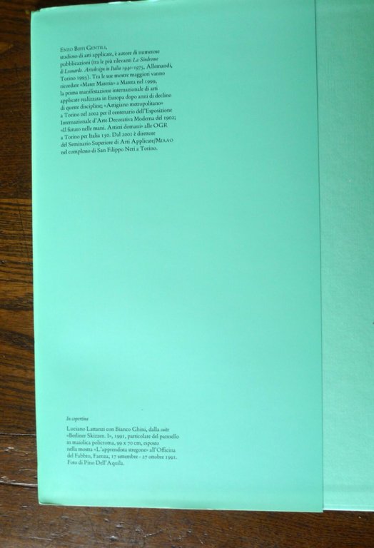 Enzo Biffi Gentili,AMATE ARTI APPLICATE,2011 Allemandi[artigianato metropolitano