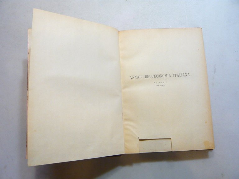 Epicarmo Corbino,ANNALI DELL’ECONOMIA ITALIANA,Città di Castello, 1931-38