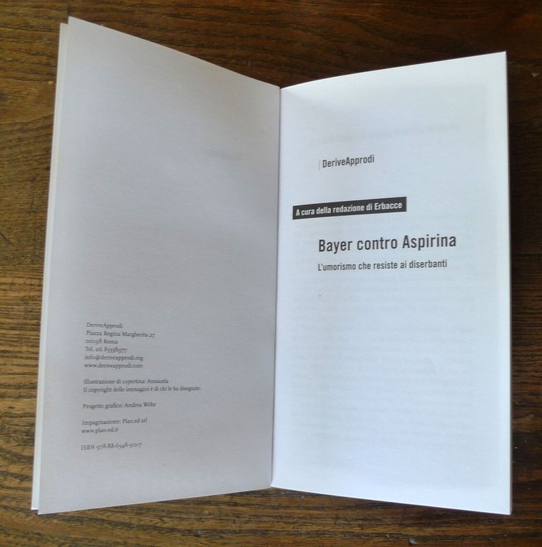 Erbacce,BAYER CONTRO ASPIRINA,2019 DeriveApprodi[umorismo,femminismo