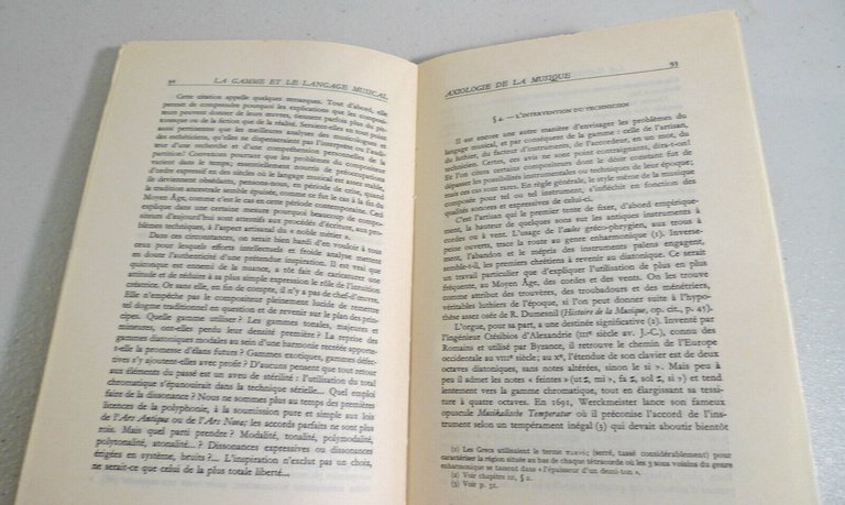 Eric Emery,LA GAMME ET LE LANGAGE MUSICAL,1961 PUF[musica,musicologia