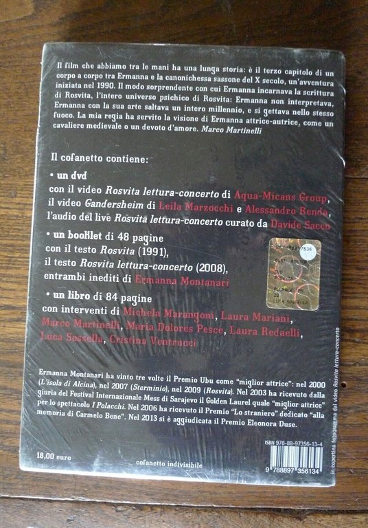 Ermanna Montanari/Teatro delle Albe,ROSVITA,2015 Luca Sossella[LIBRO+DVD