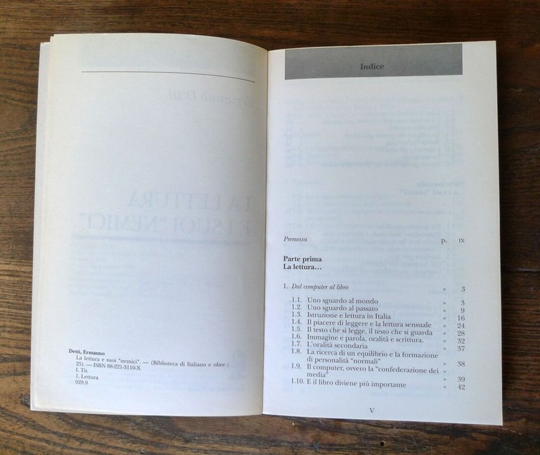 Ermanno Detti,LA LETTURA E I SUOI NEMICI,1998 La Nuova Italia[libro,nuovi …