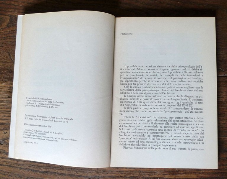 Ernesto Caffo,PRINCIPI DI PSICOPATOLOGIA DELL'ETÀ EVOLUTIVA,1984 UNICOPLI