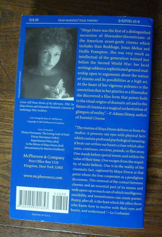 ESSENTIAL DEREN.COLLECTED WRITINGS ON FILM BY MAYA DEREN,2005 Documentext[CINEMA