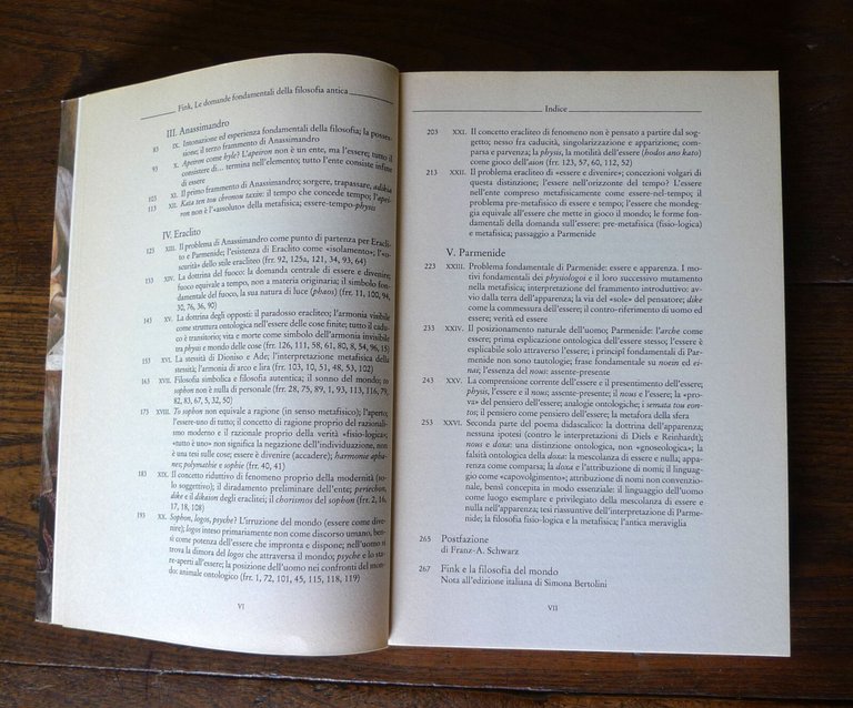 Eugen Fink,LE DOMANDE FONDAMENTALI DELLA FILOSOFIA ANTICA,2013 Donzelli[Eraclito