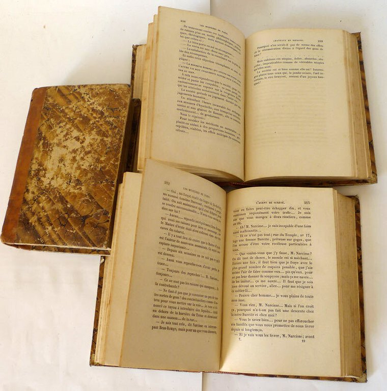 Eugène Sue,LES MYSTÈRES DE PARIS.t.V,VI,VII,VIII,IX,X,XI,1843 Meline Bruxelles