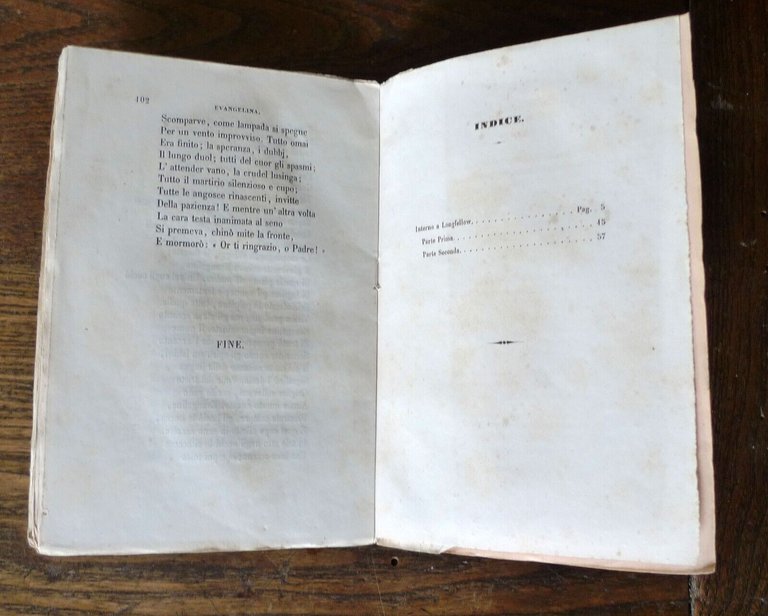 EVANGELINA.NOVELLA DI E.W.LONGFELLOW,1857 Le Monnier[I^ edizione,PIETRO ROTONDI