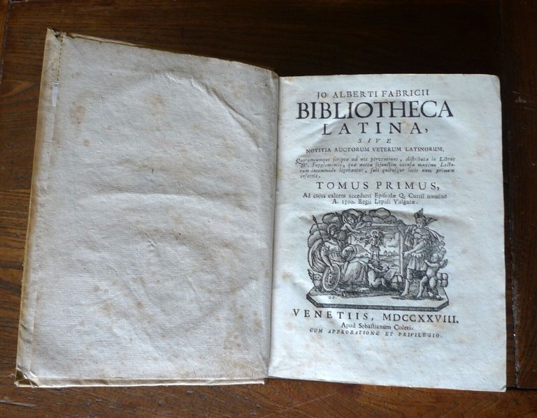 Fabricius,JO.ALBERTI FABRICII BIBLIOTHECA LATINA,1728 Venezia[CLASSICI LATINI