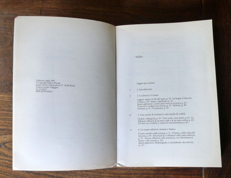 Fabrizio Frasnedi,LEGGERE PER SCRIVERE,1992 Ed.Riuniti[scuola,lettura,retorica