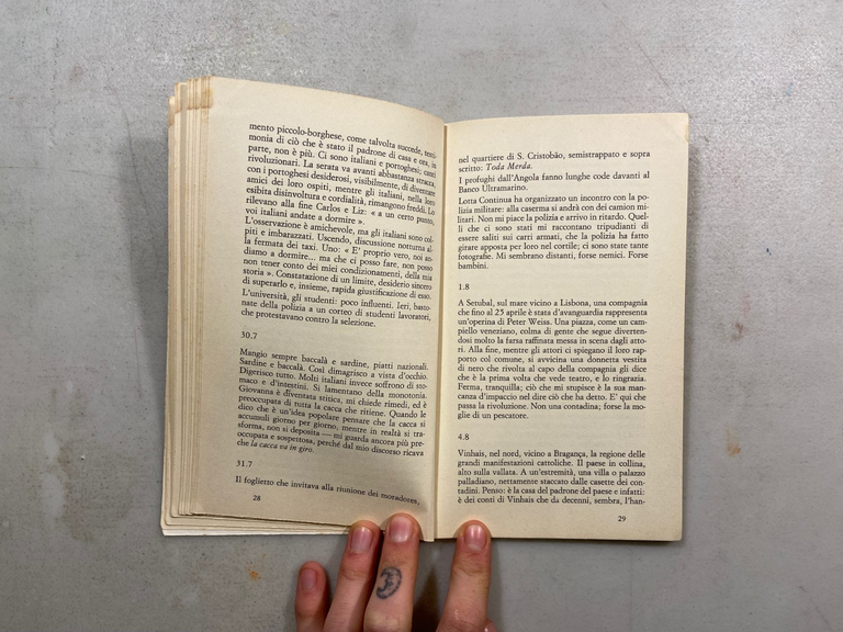 Fachinelli,UMA TENTATIVA DE AMOR.Portogallo estate,Cooperativa Scrittori 1976