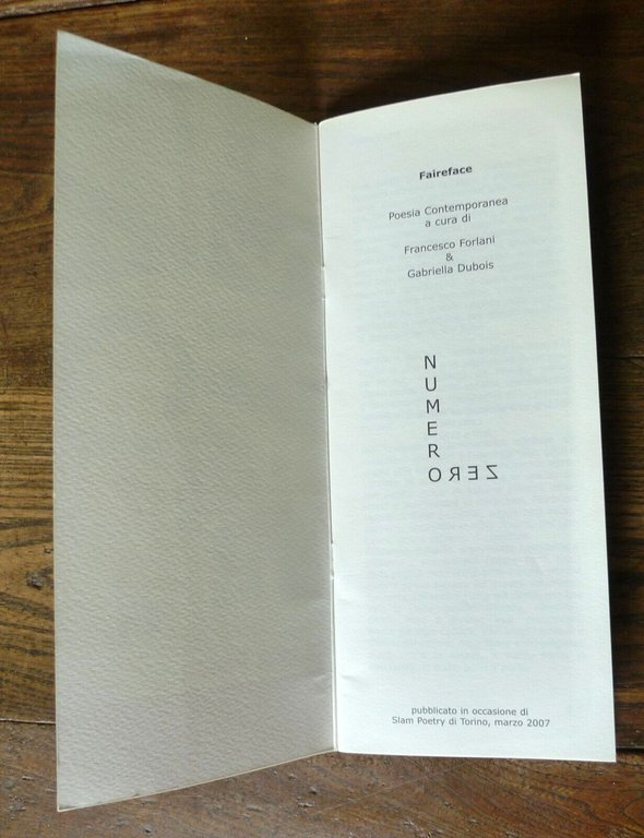 FAIREFACE N.0 2007.Adriano Padua.Catel Tomo[poesia contemporanea,SLAM POETRY