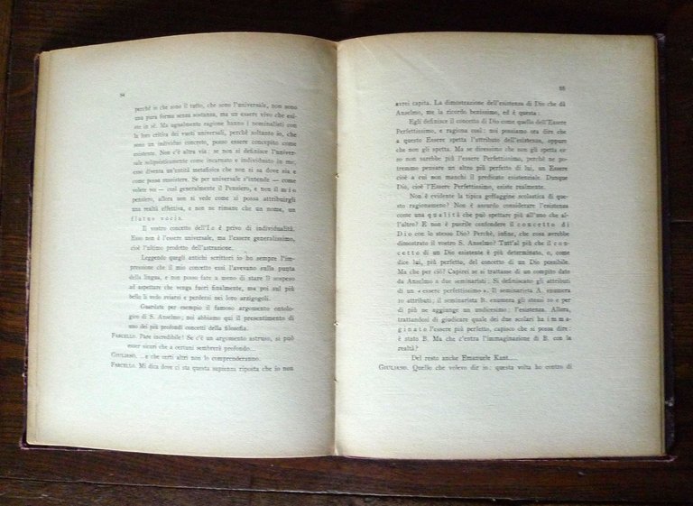 Fano,DELL'UNIVERSO OVVERO DI ME STESSO.Saggio di una filosofia solipsistica,1926