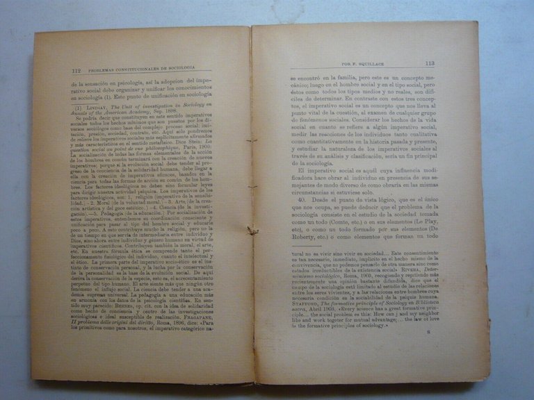 Fausto Squillace,LOS PROBLEMAS CONSTITUCIONALES DE LA SOCIOLOGIA,Tomo I, Madrid