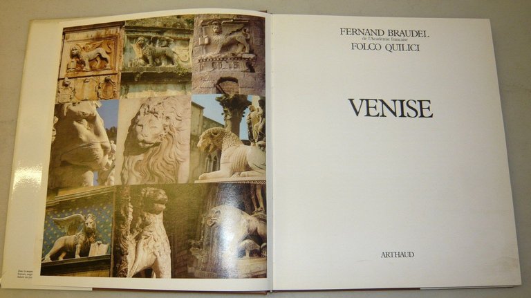 Fernand Braudel/Folco Quilici,VENISE,1984 Arthaud[storia,fotografia,Venezia