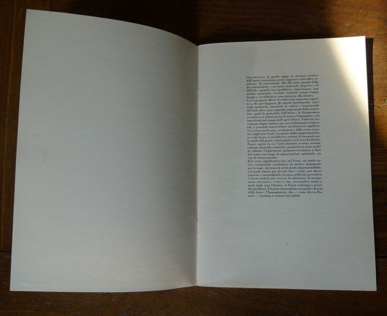 FERRUCCIO BUSONI,DOKTOR FAUST,TEATRO BOLOGNA,1985[libretto,lirica,messinscene
