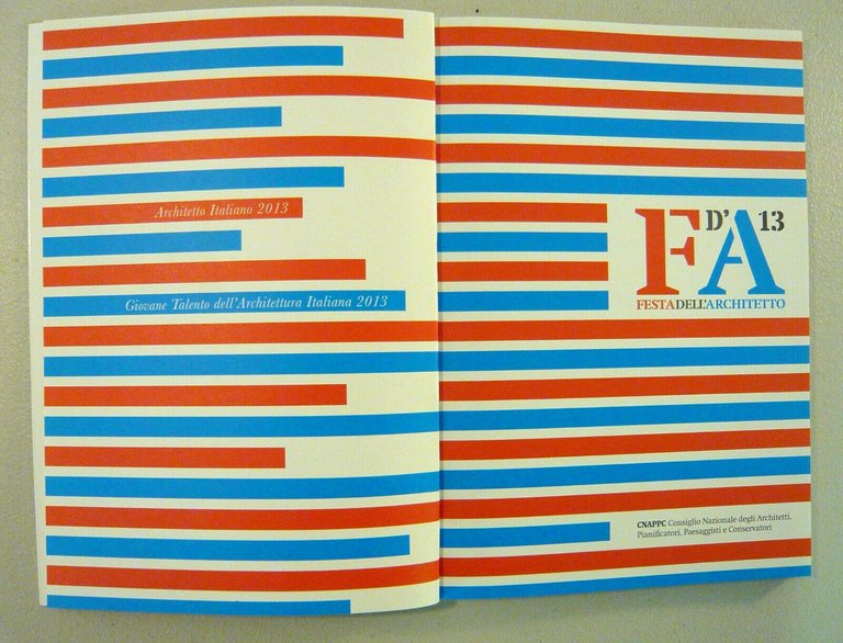 FESTA DELL’ARCHITETTO 2013[PREMIO,architettura italiana,giovane talento