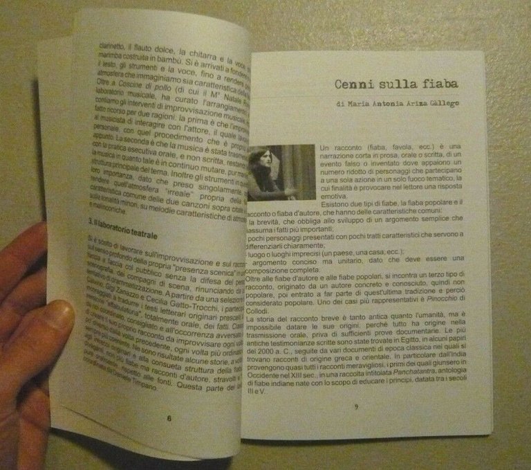 FIABBE ITAGLIANE.Laboratorio teatrale da Calvino, Zanazzo, Gatto Trocchi,2006