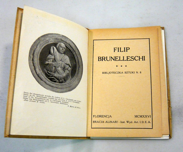 FILIP BRUNELLESCHI,Alinari,Firenze 1926[storia arte,polacco