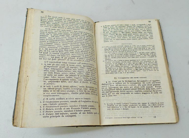 Filippi,GRAMMATICA DELLA LINGUA TEDESCA,1858 Gerold[ad uso delle scuole