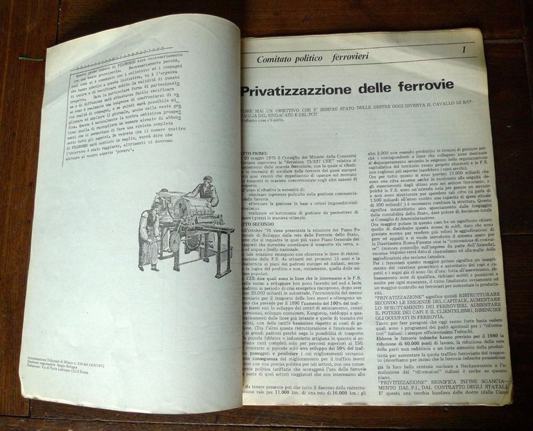 FILO ROSSO n.1.Suppl.PRIMO MAGGIO n.8 1977[Autonomia Operaia,carceri speciali
