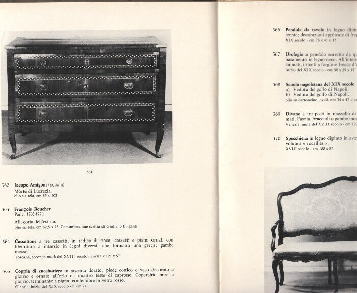 Finarte n.303 1979,ASTA DEGLI ARREDI DI UN APPARTAMENTO FIORENTINO[ANTIQUARIATO