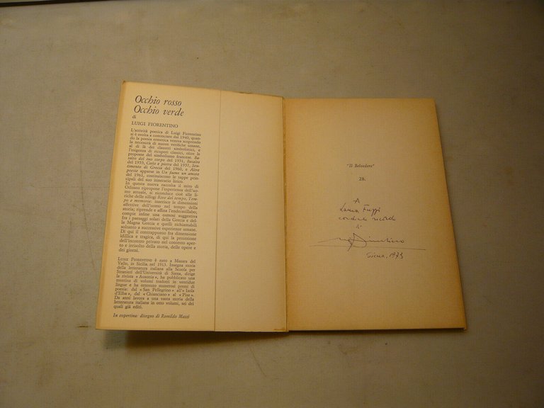 Fiorentino,OCCHIO ROSSO OCCHIO VERDE,Mursia,1969