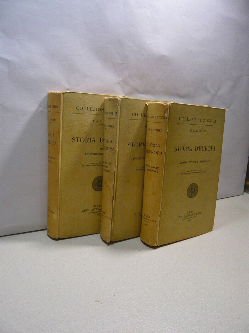Fisher,STORIA D’EUROPA. 3 Voll., Bari Laterza 1948