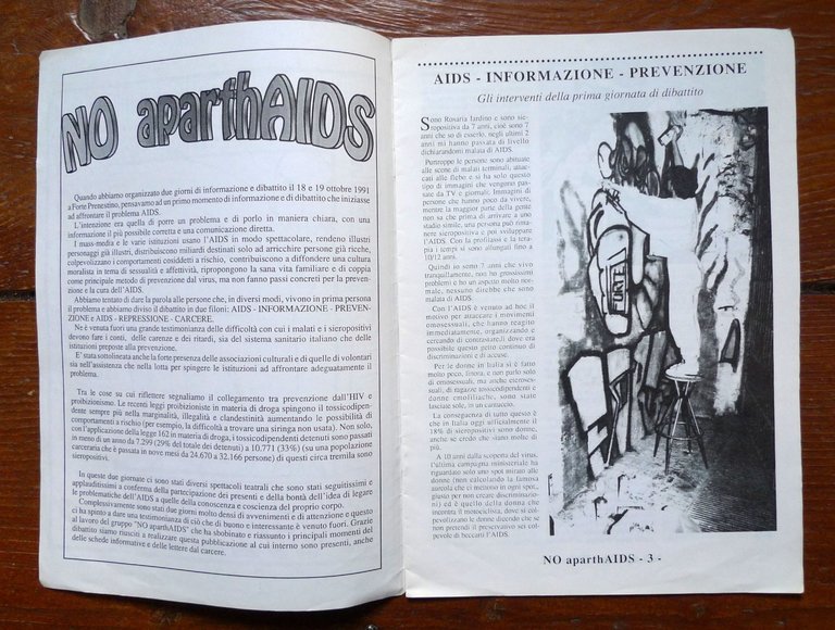 FORTE PRENESTINO CSOA.NO APARTHAIDS,Roma 1991[AIDS,controinformazione | Immagine Gallery 2