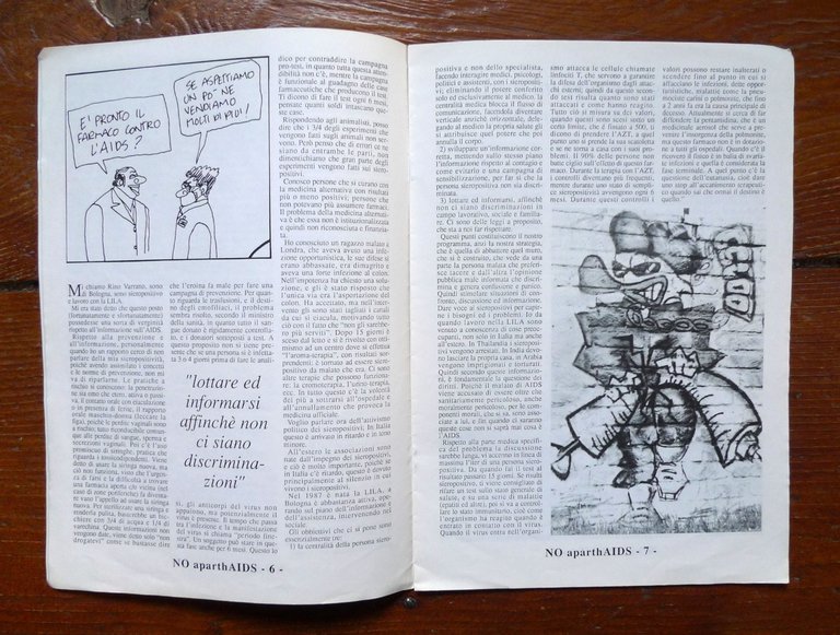 FORTE PRENESTINO CSOA.NO APARTHAIDS,Roma 1991[AIDS,controinformazione | Immagine Gallery 3