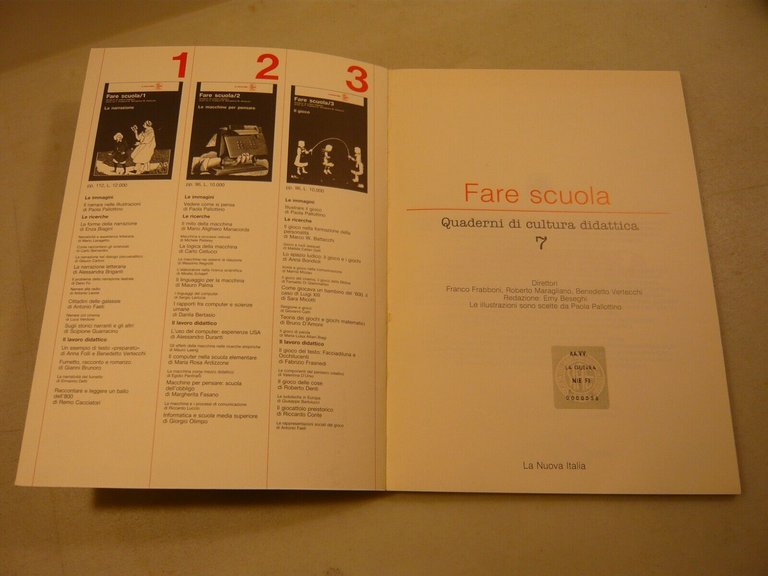 Frabboni,Maragliano,Vertecchi,FARE SCUOLA 7. La guerra[Pallottino,Beseghi