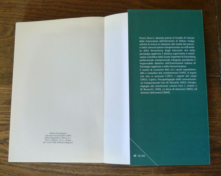 Franco Nanetti,DIALOGHI TRA PSICHE E SOMA,2006 Magi[PSICOLOGIA CLINICA