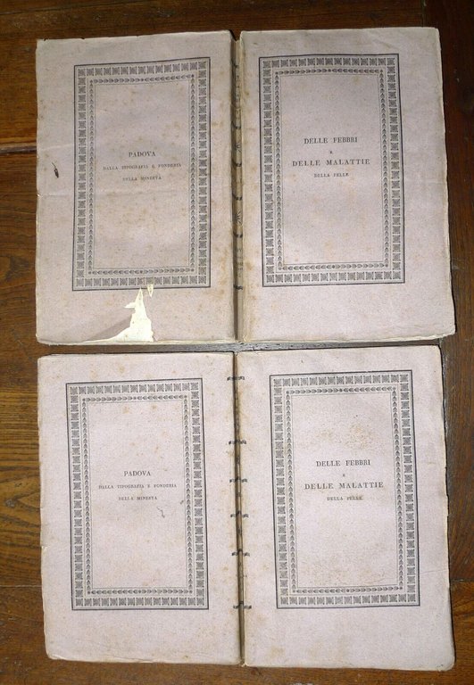 FRANK,TRATTATO DELLE FEBBRI E DELLE MALATTIE DELLA PELLE,1824 Minerva[MEDICINA
