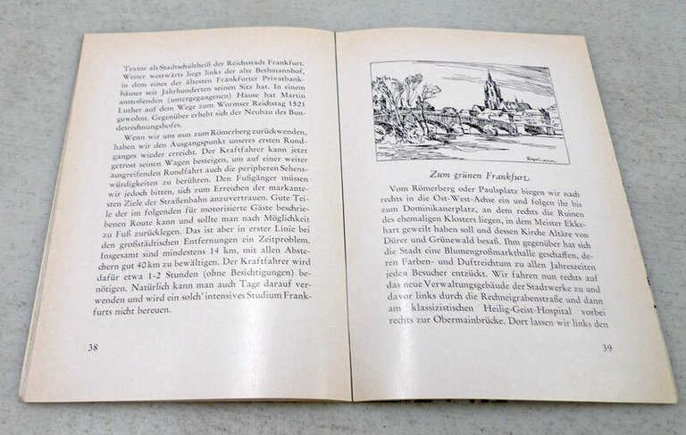 Franz Lerner,FRANKFURT EIN STADTFUHRER,1954 Kramer[Francoforte