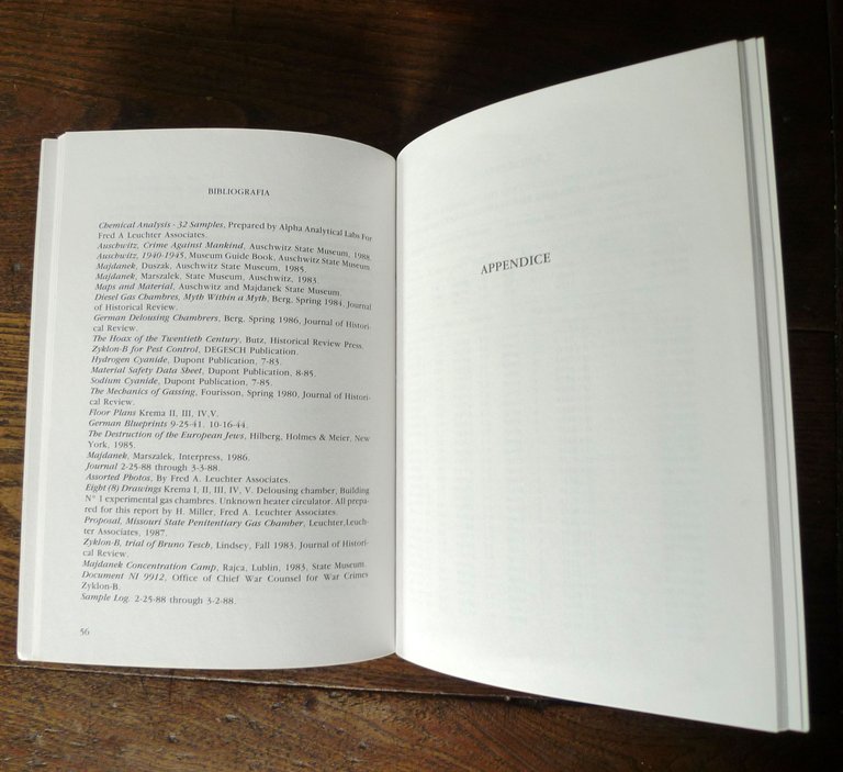 Fred A. Leuchter,RAPPORTO LEUCHTER,1993 Edizioni all’insegna del Veltro