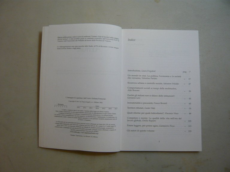 Fregolent-Pizzo,LETTURE SULLA COMPLESSITA DEI TERRITORI,Milano,2011[sociologia