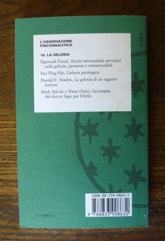 Freud/Omer/Ping-Nie/Searles/Spivak,LA GELOSIA,'94 Bollati Boringhieri[psicologia