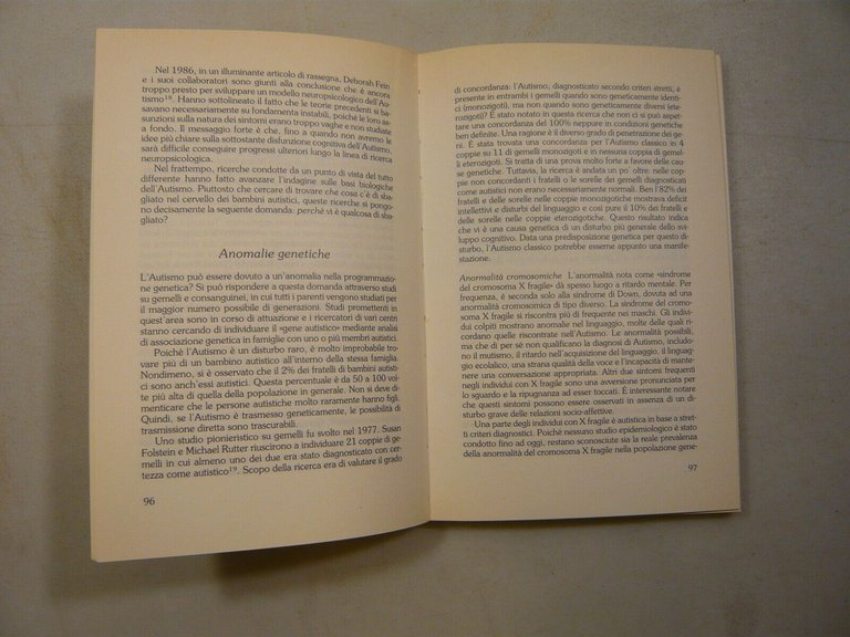 Frith,L’AUTISMO.Spiegazione di un enigma, Laterza 1996