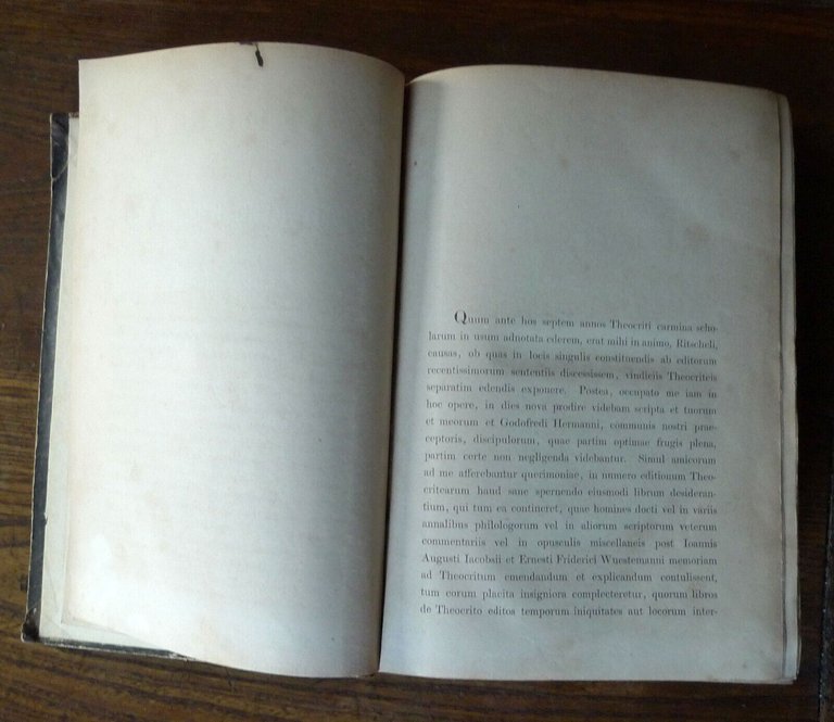 FRITZSCHE,THEOCRITI IDYLLIA,1870 Teubner[POESIA BUCOLICA GRECA,Teocrito,Idilli