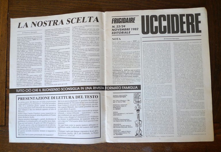 FRIZZER N.12-13 Marzo-Aprile 1986,Primo Carnera[FRIGIDAIRE,MANUALE KILLER | Immagine Gallery 3
