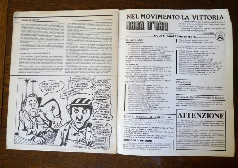 FRIZZER N.12-13 Marzo-Aprile 1986,Primo Carnera[FRIGIDAIRE,MANUALE KILLER | Immagine Gallery 5