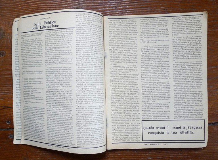 FUORI! Anno 2° n.11 1973.FRONTE UNITARIO OMOSESSUALE RIVOLUZIONARIO ITALIANO | Immagine Gallery 4