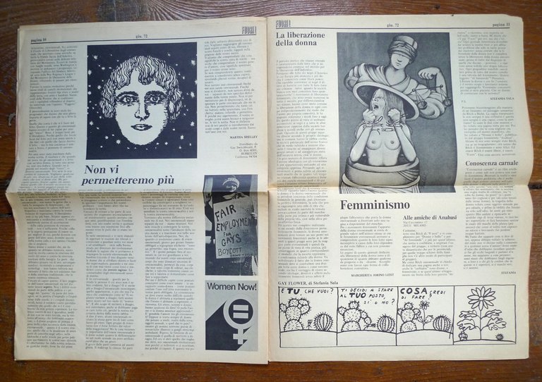 FUORI! n.1 giu.1972.FRONTE UNITARIO OMOSESSUALE RIVOLUZIONARIO ITALIANO[mensile | Immagine Gallery 7