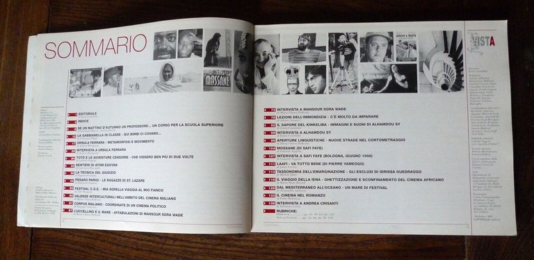 FUORI VISTA n.2 1998.Semestrale di cinema e audiovisivi[MALI,Ouedraogo,Sora Wade